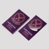 business card and stickers