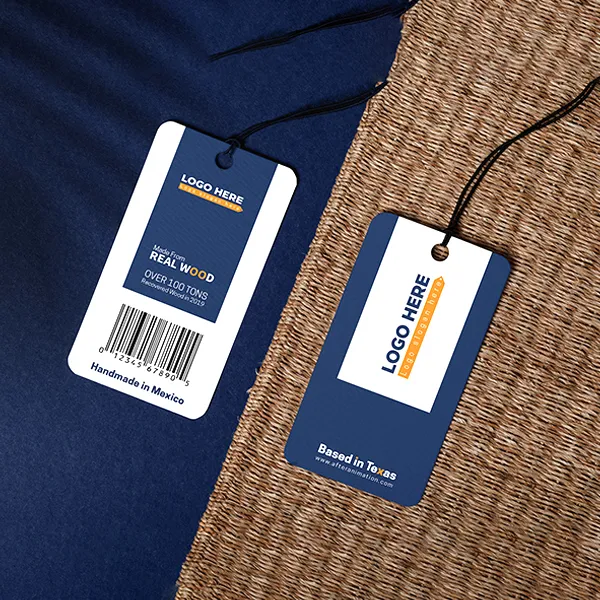 custom die-cut hangtags